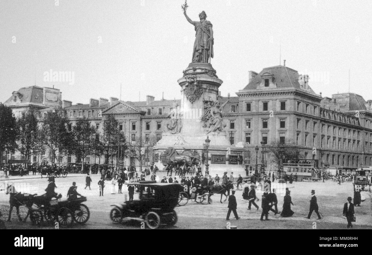 Statua della repubblica. Parigi. 1915 Foto Stock