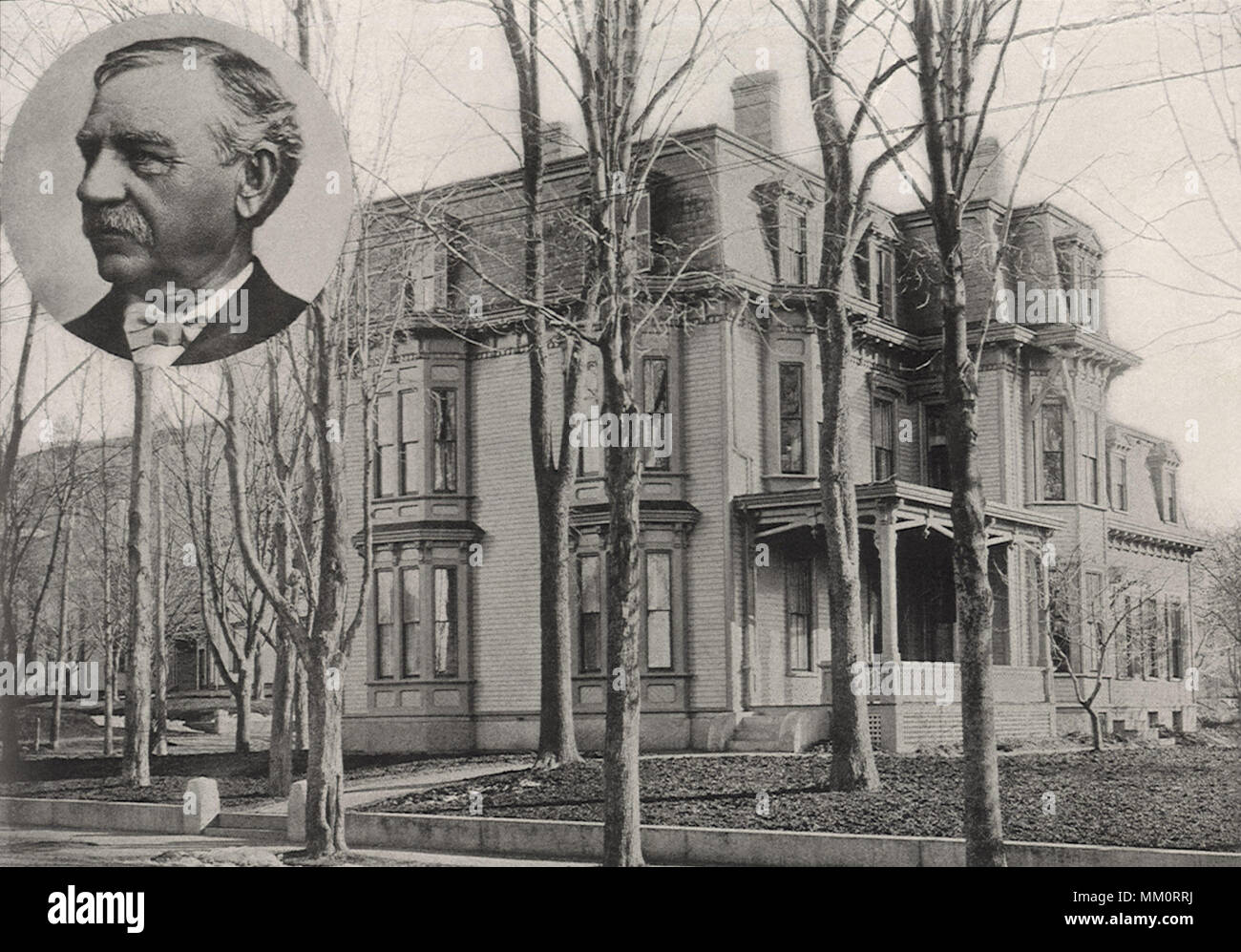 William P. Frye's Residence. Lewiston. 1900 Foto Stock