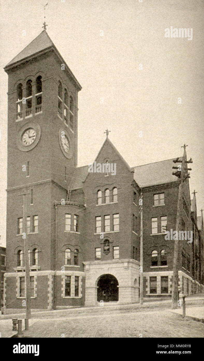 Il municipio. Bangor. 1906 Foto Stock