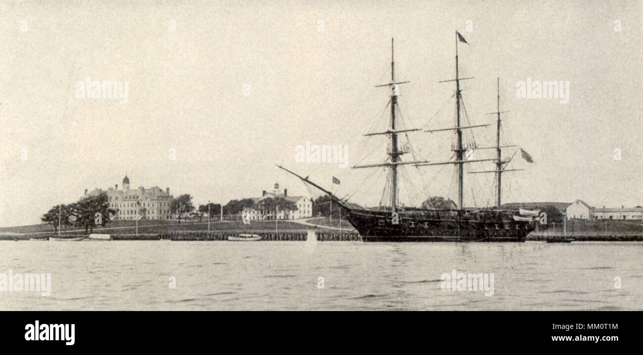 Stati Uniti Governo scuola di formazione. Newport. 1900 Foto Stock