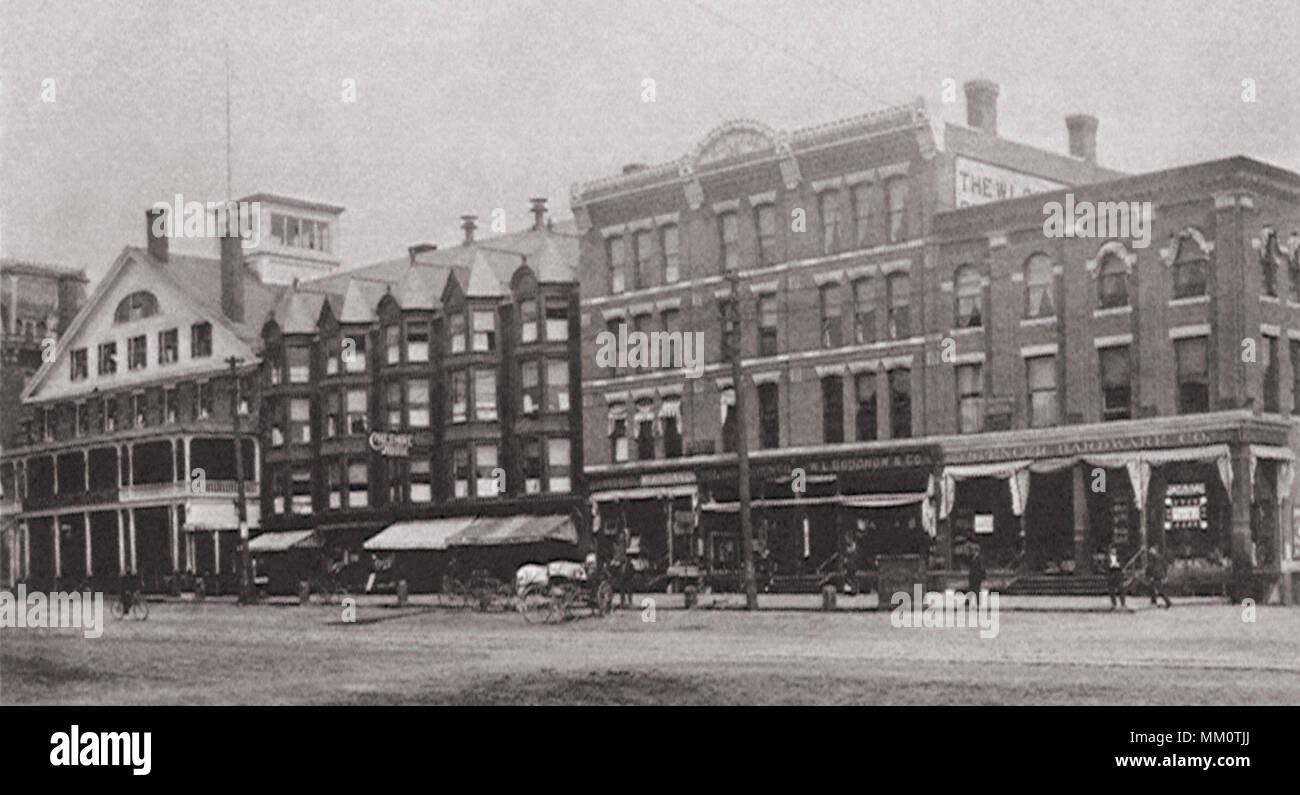 Cheshire House Building. Keene. 1880 Foto Stock