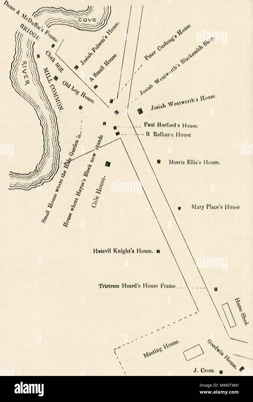 Mappa di Norvegia pianure. Rochester. 1788 Foto Stock