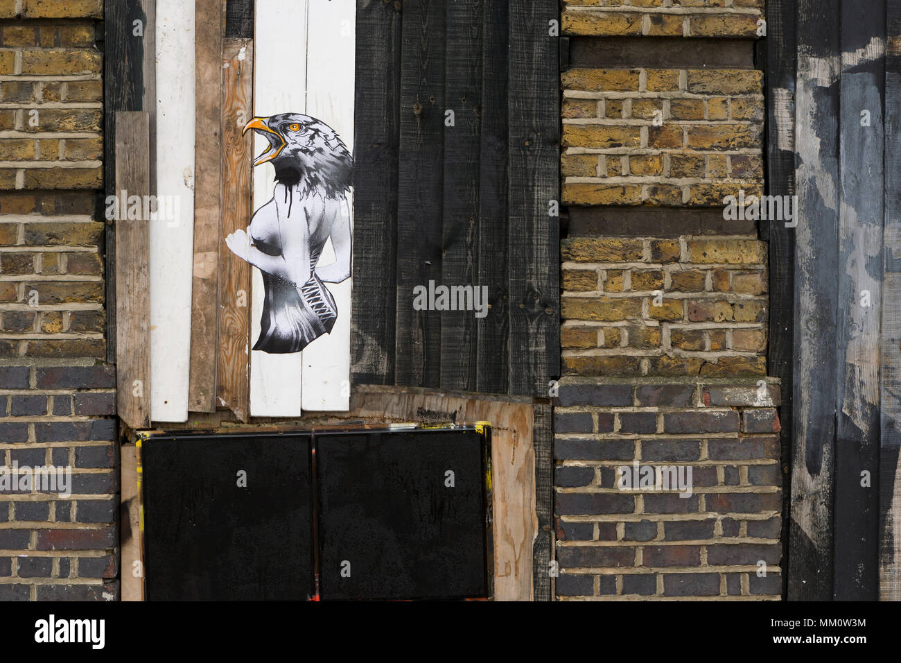 Street Art, Ravey St, Londra, EC2 Foto Stock