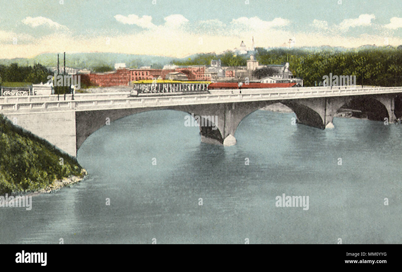 Il nuovo ponte. Ansonia. 1920 Foto Stock