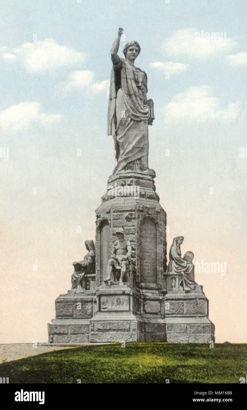 Antenati' monumento. Plymouth. 1910 Foto Stock