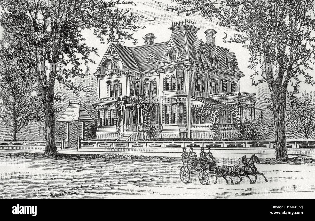 James Phillips, Jr., Residence. Fitchburg. 1887 Foto Stock