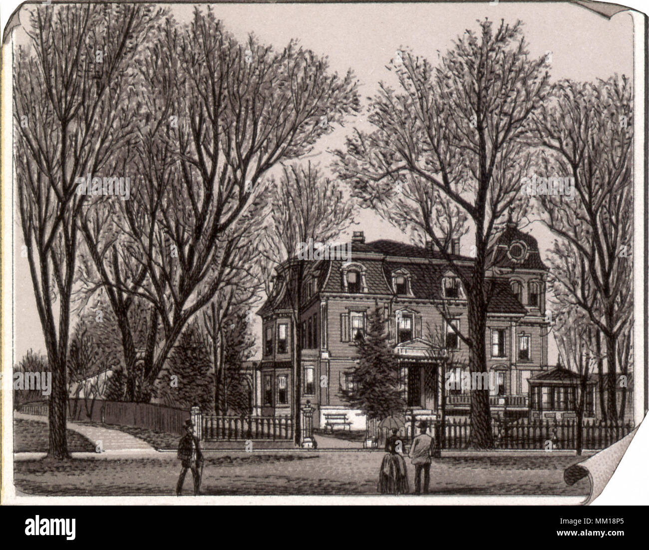 Home di J. B. Pagina. Rutland. 1890 Foto Stock