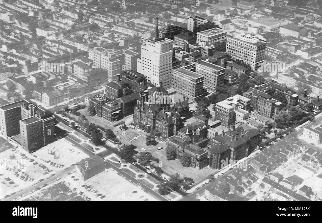 Vista aerea del Johns Hopkins medical istituzioni. Baltimore Foto Stock