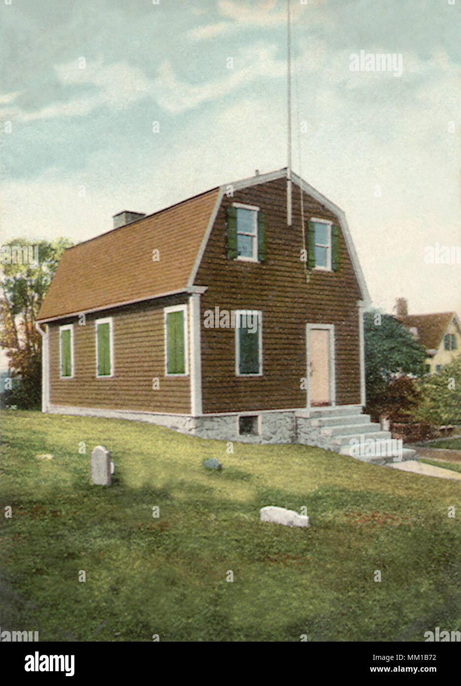 Il vecchio Nathan Hale School House. New London. 1908 Foto Stock