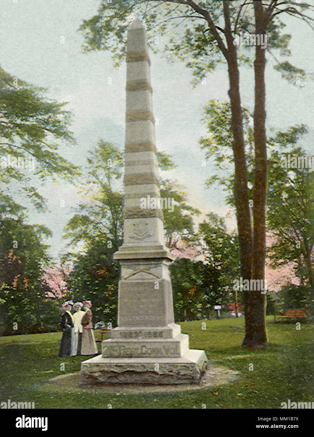 Monumento del xxi reggimento. New London. 1908 Foto Stock