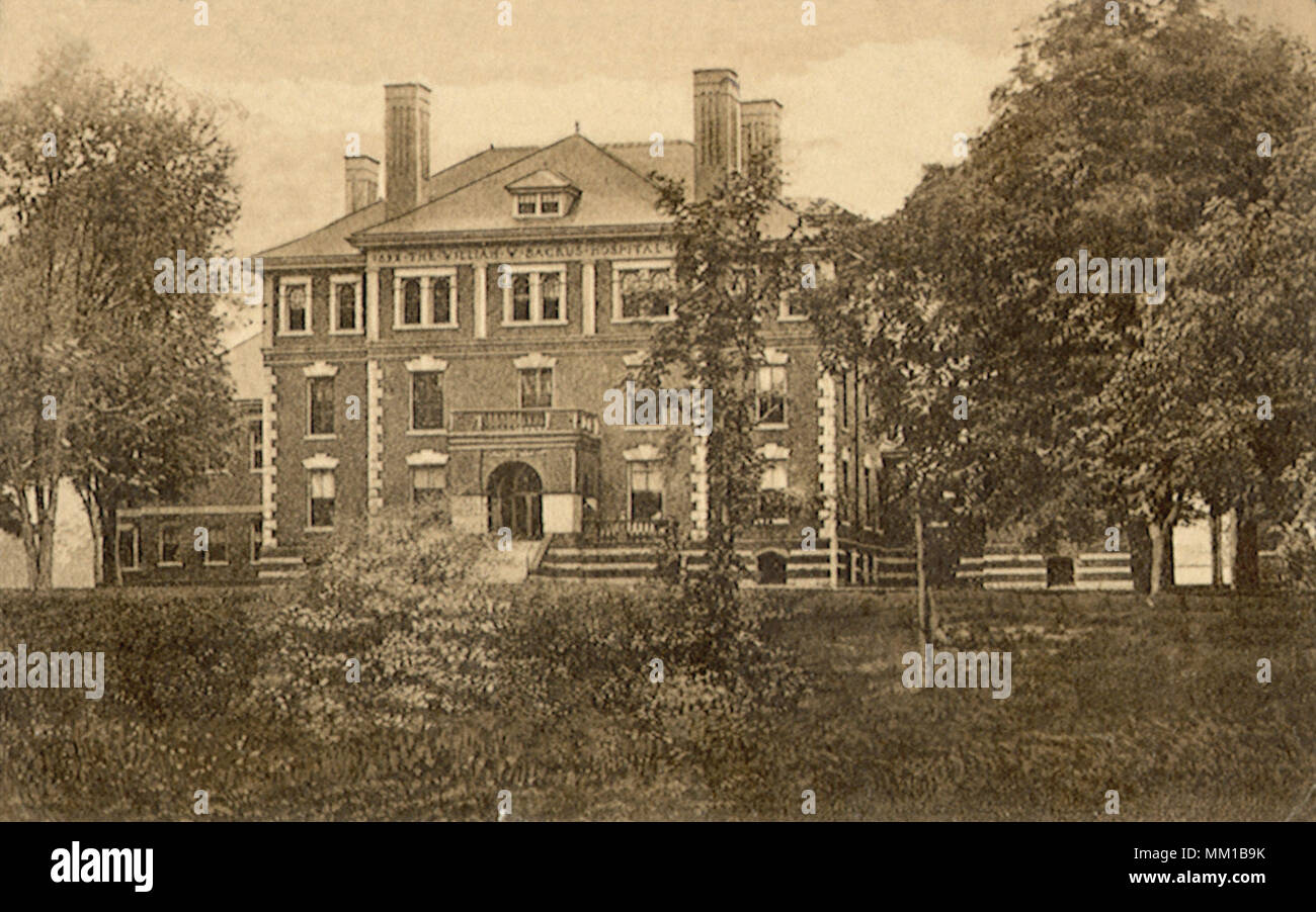 William W. Backus Hospital. Norwich. 1910 Foto Stock