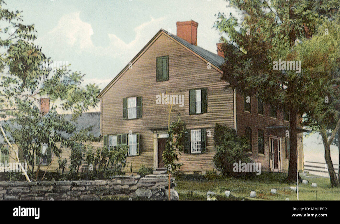 Luogo di nascita di Nathan Hale. Sud Coventry. 1909 Foto Stock