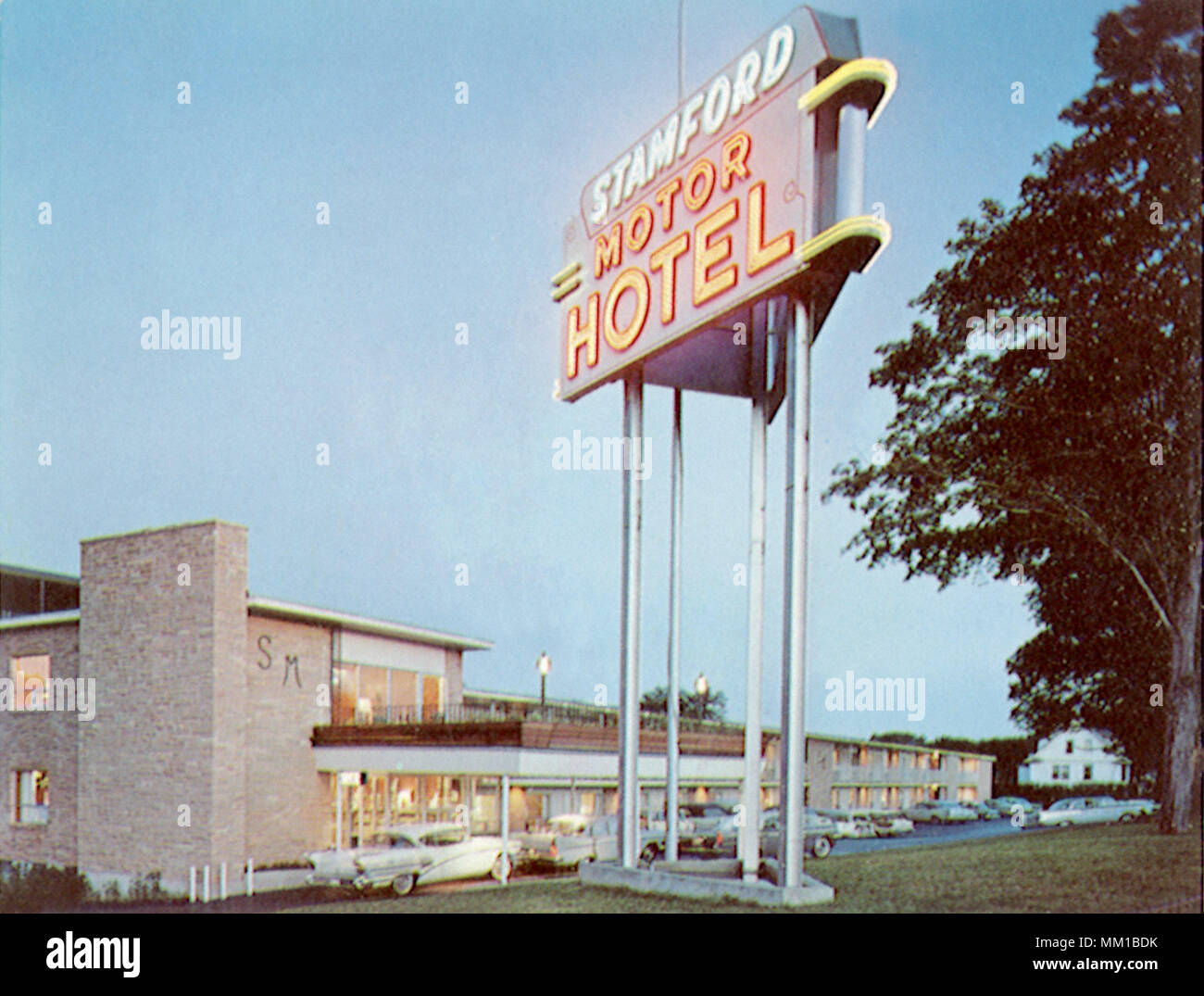 Motore di Stamford Hotel Inc. Stamford. 1950 Foto Stock