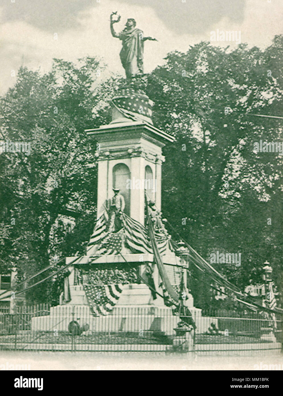 Monumento di soldati. Waterbury. 1906 Foto Stock