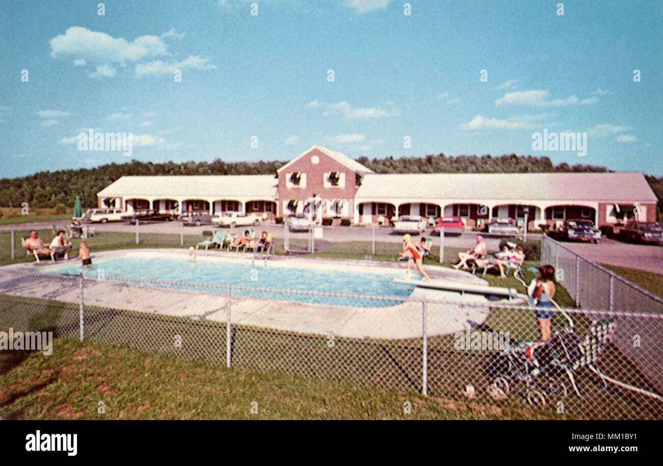 Green Motel alpinista. White River Junction. 1960 Foto Stock