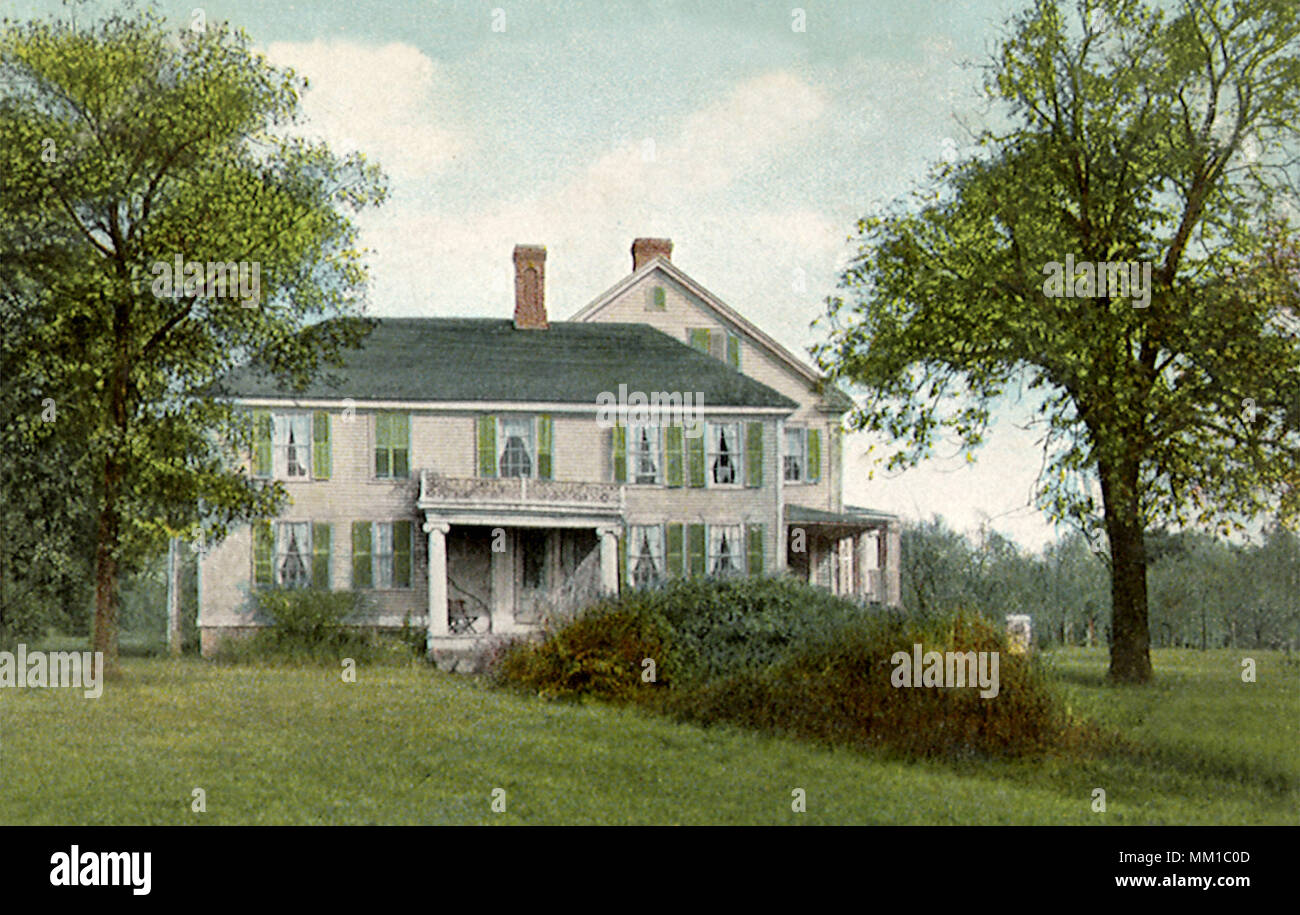 Vecchio Perry Homestead al Silver Creek. Bristol. 1910 Foto Stock