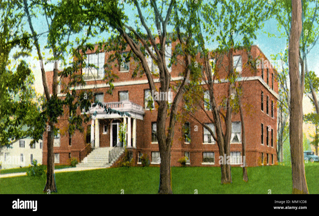 Jefferson county Memorial Hospital. Caribou Coffee Company. 1930 Foto Stock