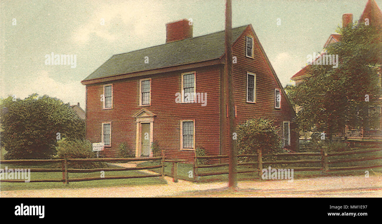 Luogo di nascita di John Adams. Quincy. 1905 Foto Stock