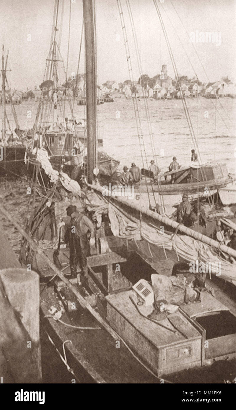 La pesca le golette. A Provincetown. 1928 Foto Stock