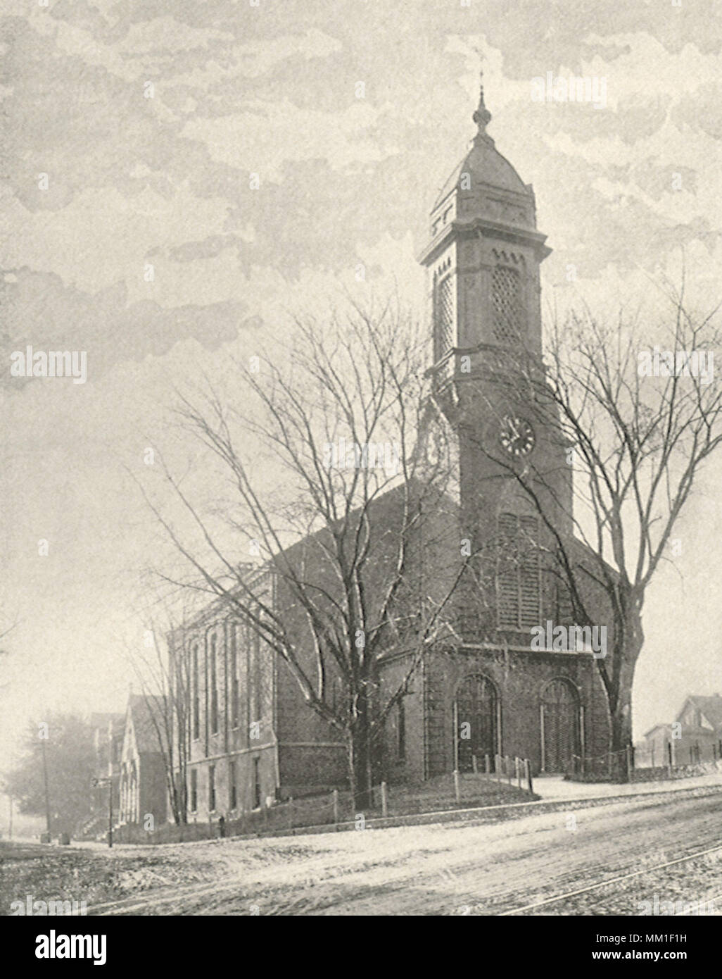 La prima chiesa universalista. Somerville. 1897 Foto Stock