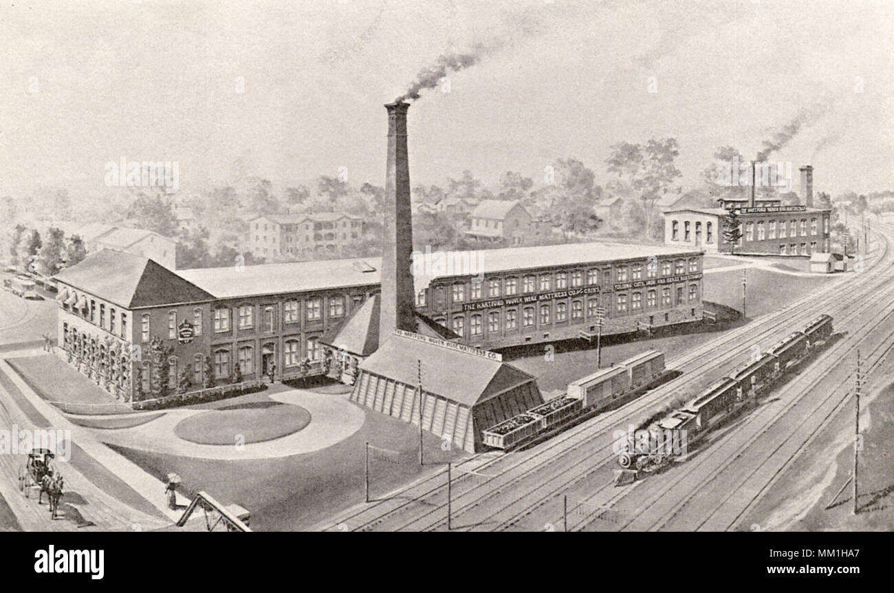 Hartford filo tessuto materasso Co. Hartford. 1893 Foto Stock