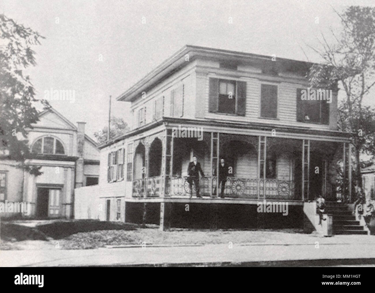 Casa di Francesco H. Brown. Stamford. 1875 Foto Stock