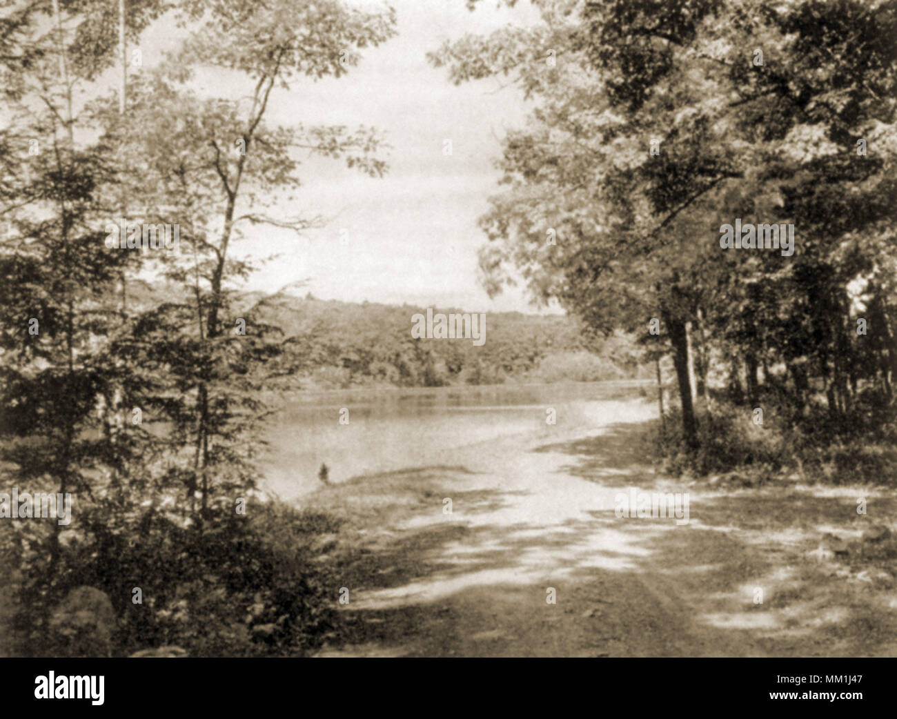 Vista Est del serbatoio numero 3. West Hartford. 1930 Foto Stock