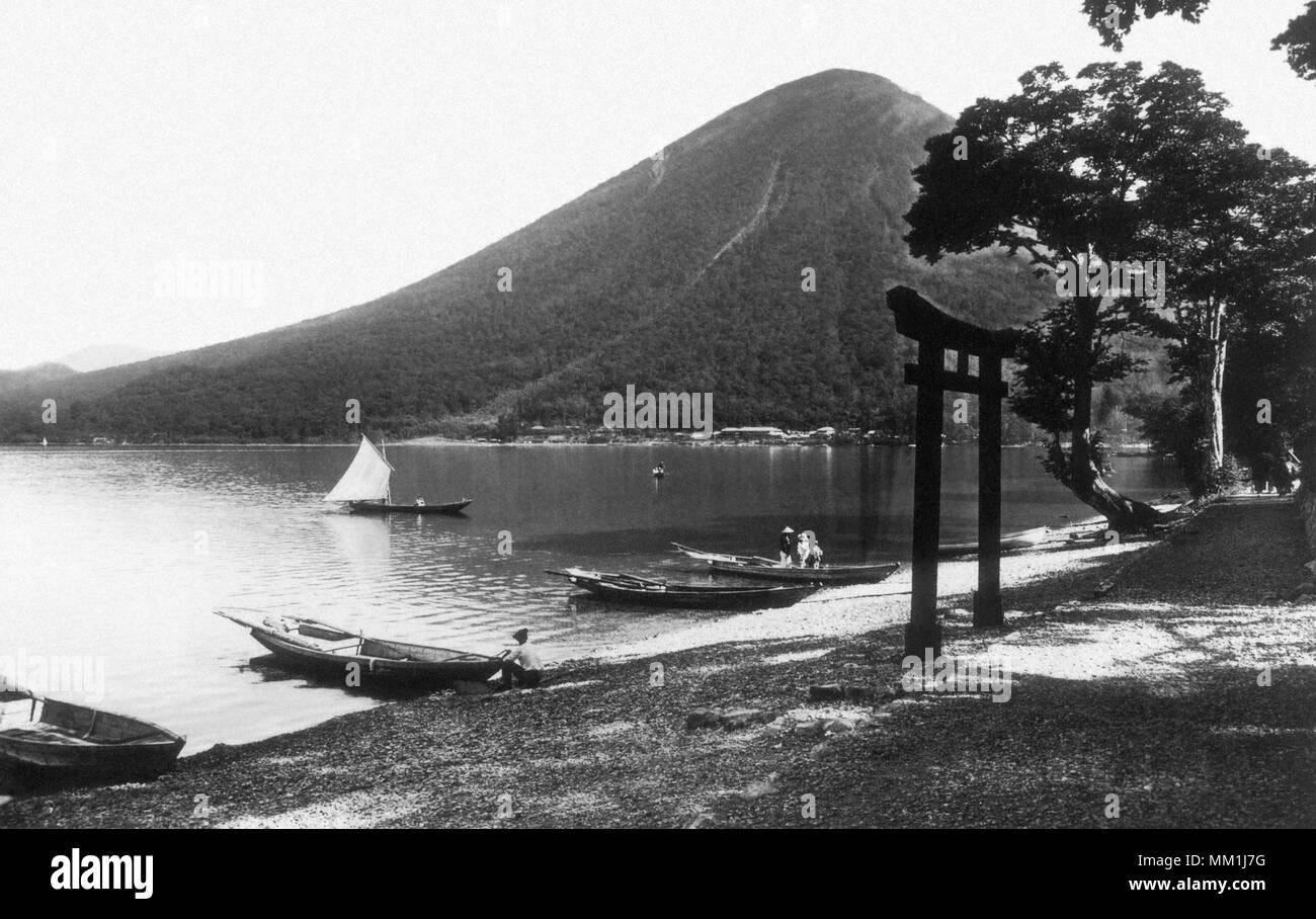 Il Monte Nantai. Nikko. 1930 Foto Stock