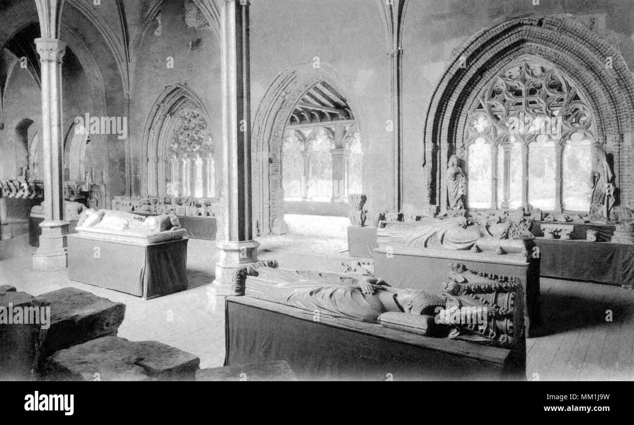 Sala Capitolare del vecchio convento di Agostino. 1900 Foto Stock