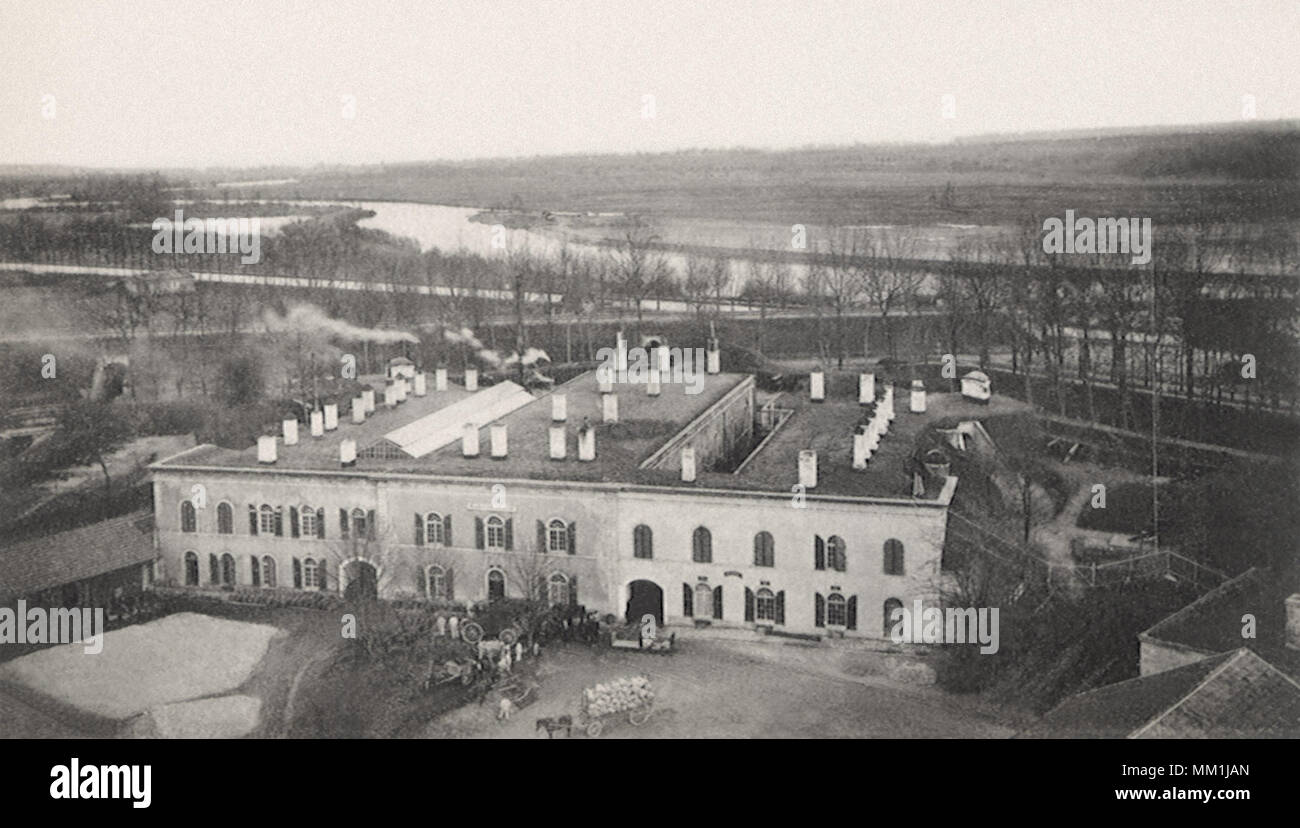 Vista di un magazzino. Toul. 1900 Foto Stock
