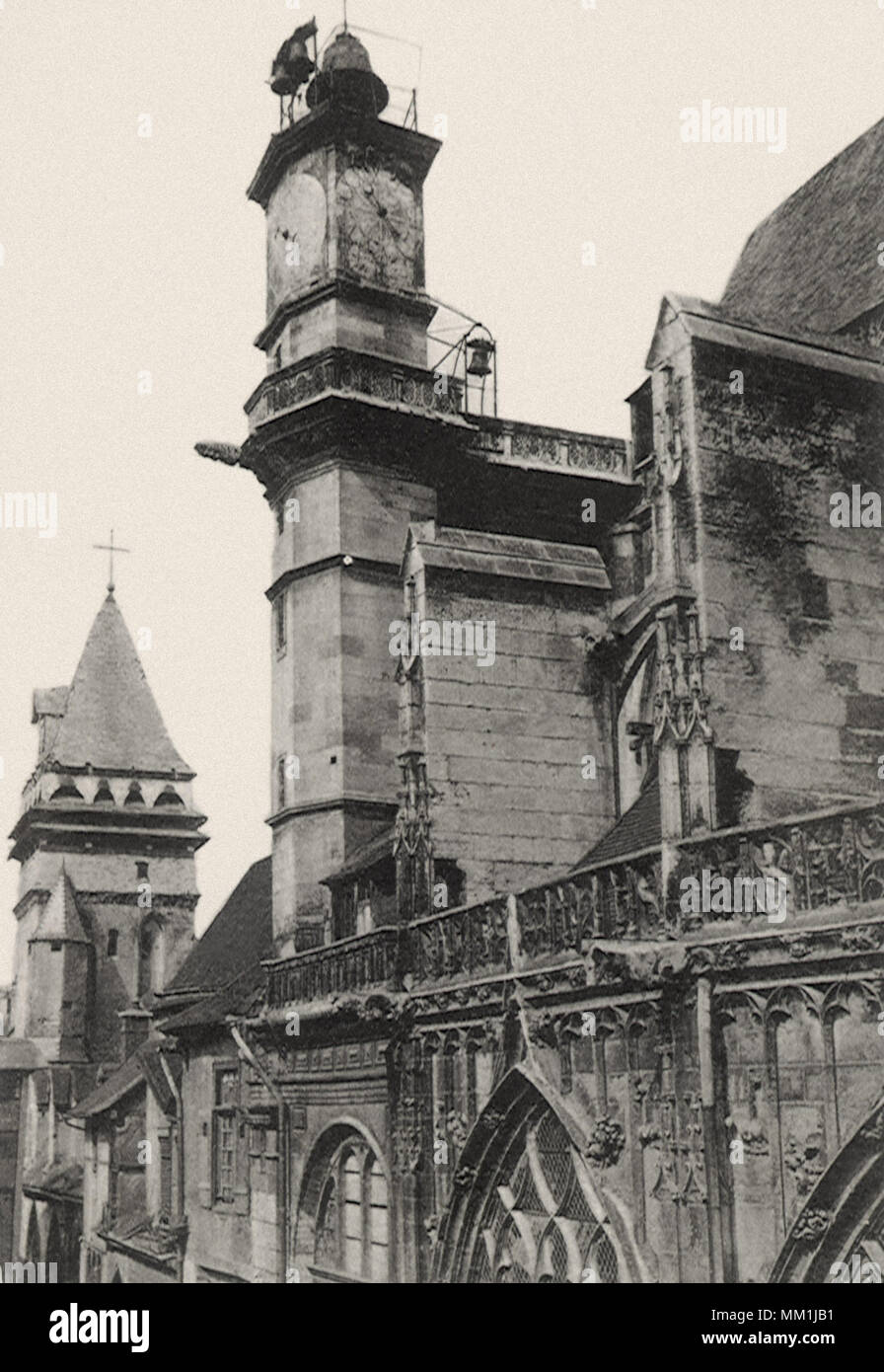 Chiesa di Saint-Jean (XVI secolo). Troyes. 1910 Foto Stock