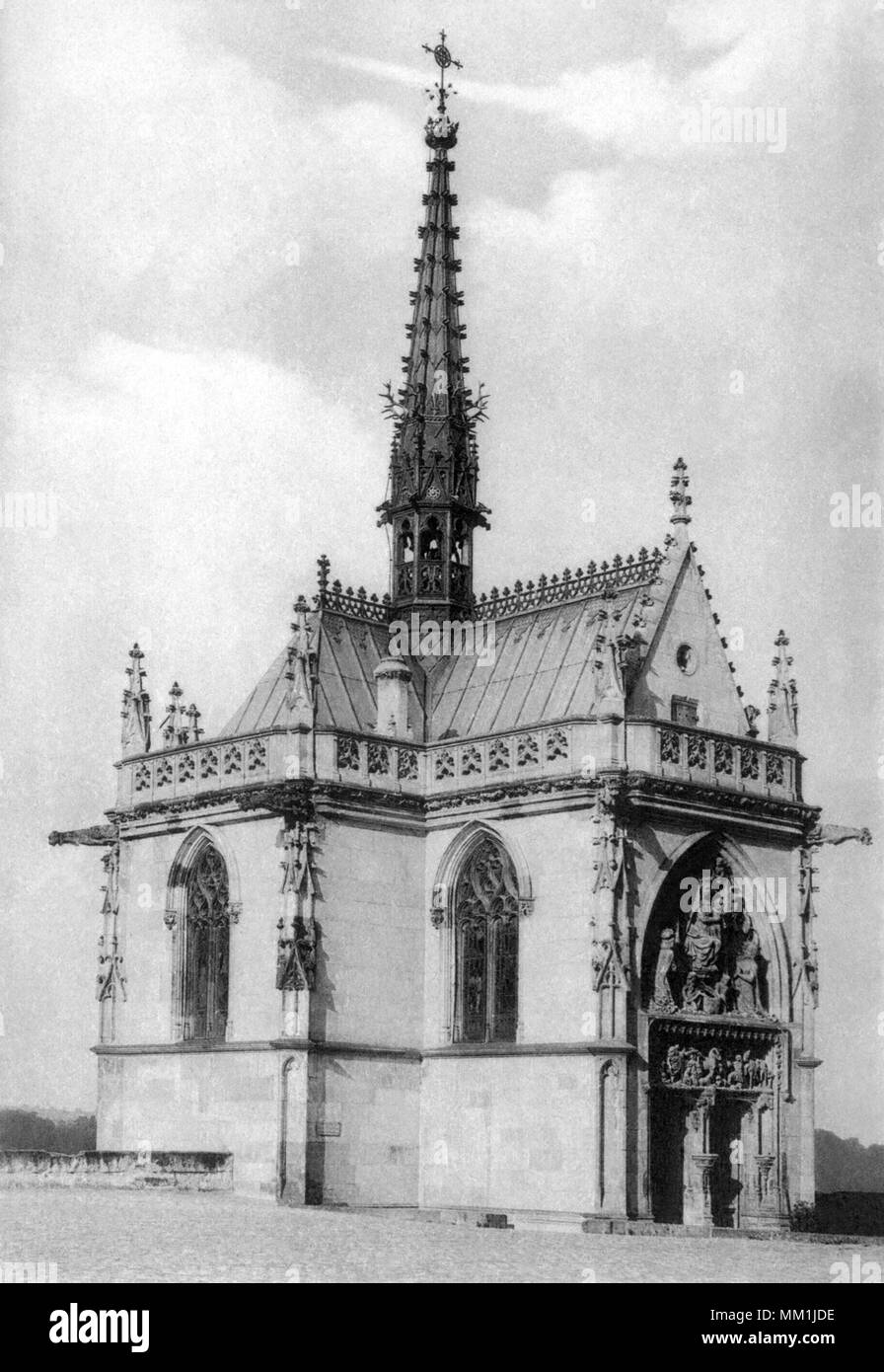 Cappella del Castello di Amboise. Amboise. 1910 Foto Stock