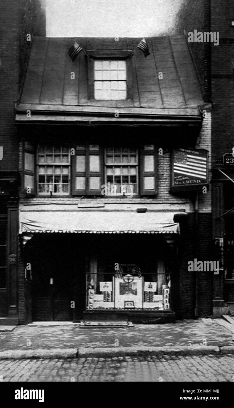 La Casa di Betsy Ross. Philadelphia. 1920 Foto Stock