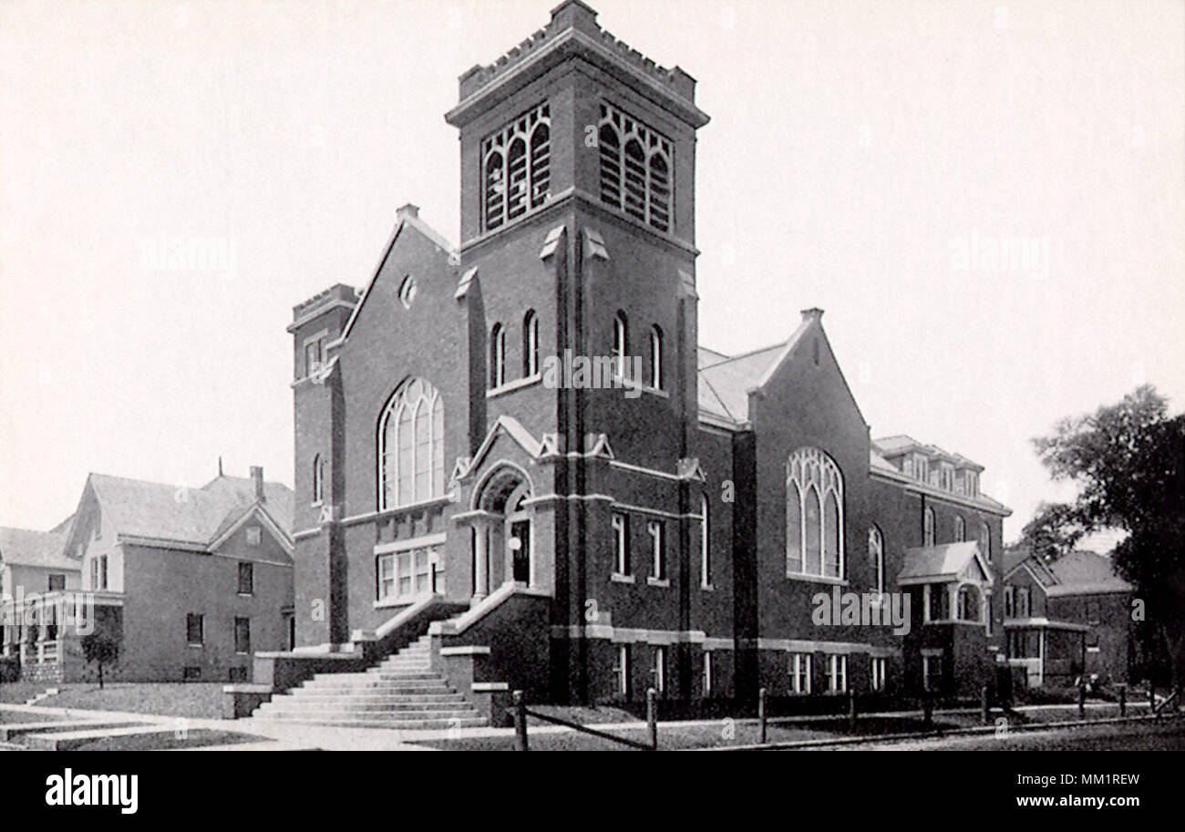 Immanuel chiesa evangelica. Monroe. 1930 Foto Stock