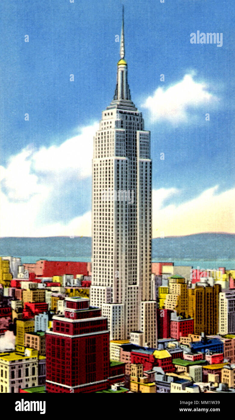 Empire State Building . La città di New York. 1940 Foto Stock