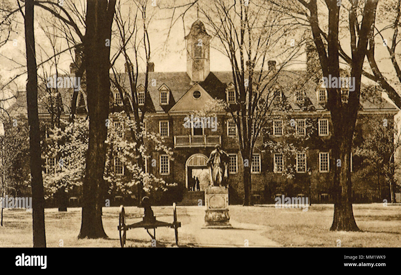 College of William & Mary. Williamsburg. 1930 Foto Stock