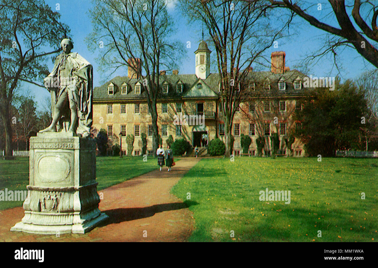 College of William & Mary. Williamsburg. 1960 Foto Stock