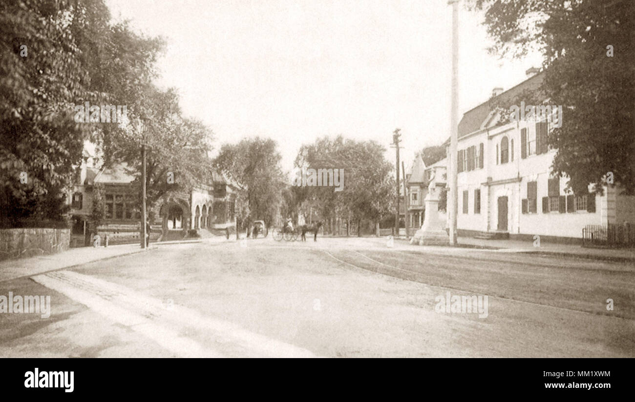 Ampia e strade di Huntington. New London. 1901 Foto Stock