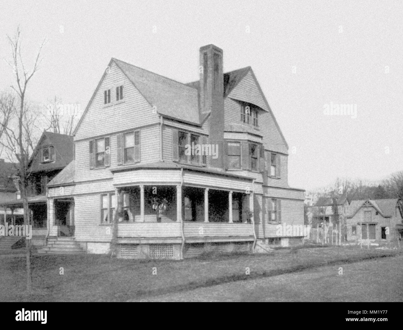 Residenza del Rev. Samuel Scoville. Stamford. 1892 Foto Stock