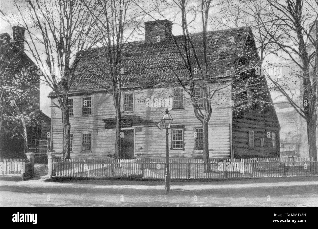 La vecchia casa di Washington. Stamford. 1892 Foto Stock