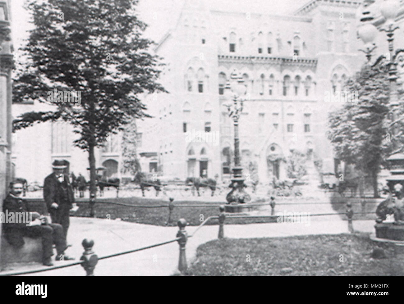 Piazza del Municipio. Rochester. 1888 Foto Stock