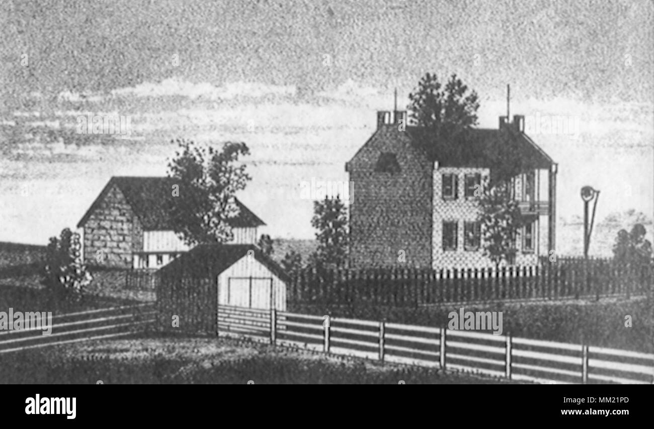 Residenza di H. S. Zeller. Conococheague. 1877 Foto Stock