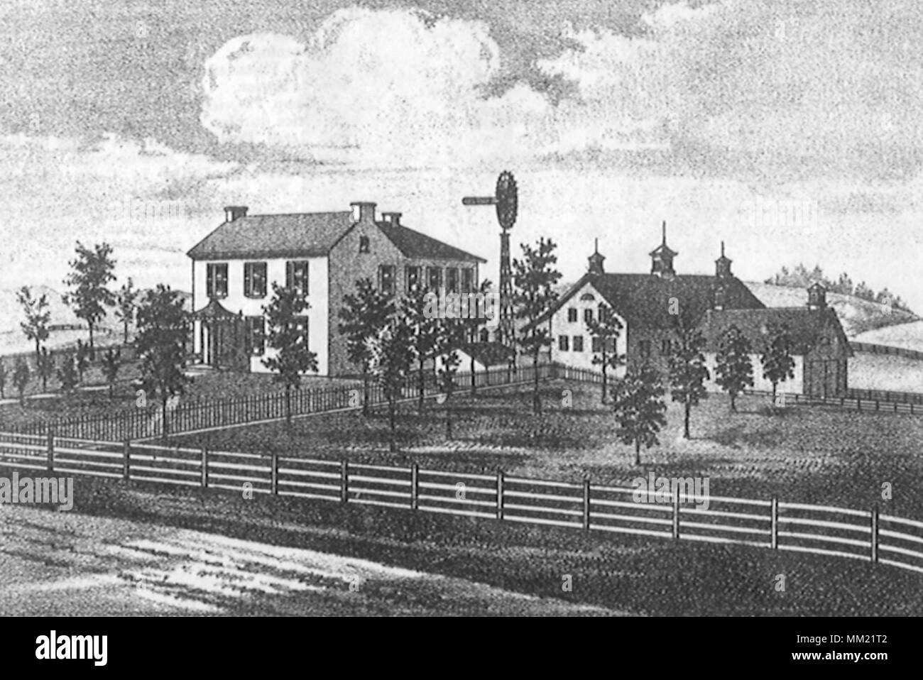 Residenza di Otho B. Smith. Boonsboro. 1877 Foto Stock