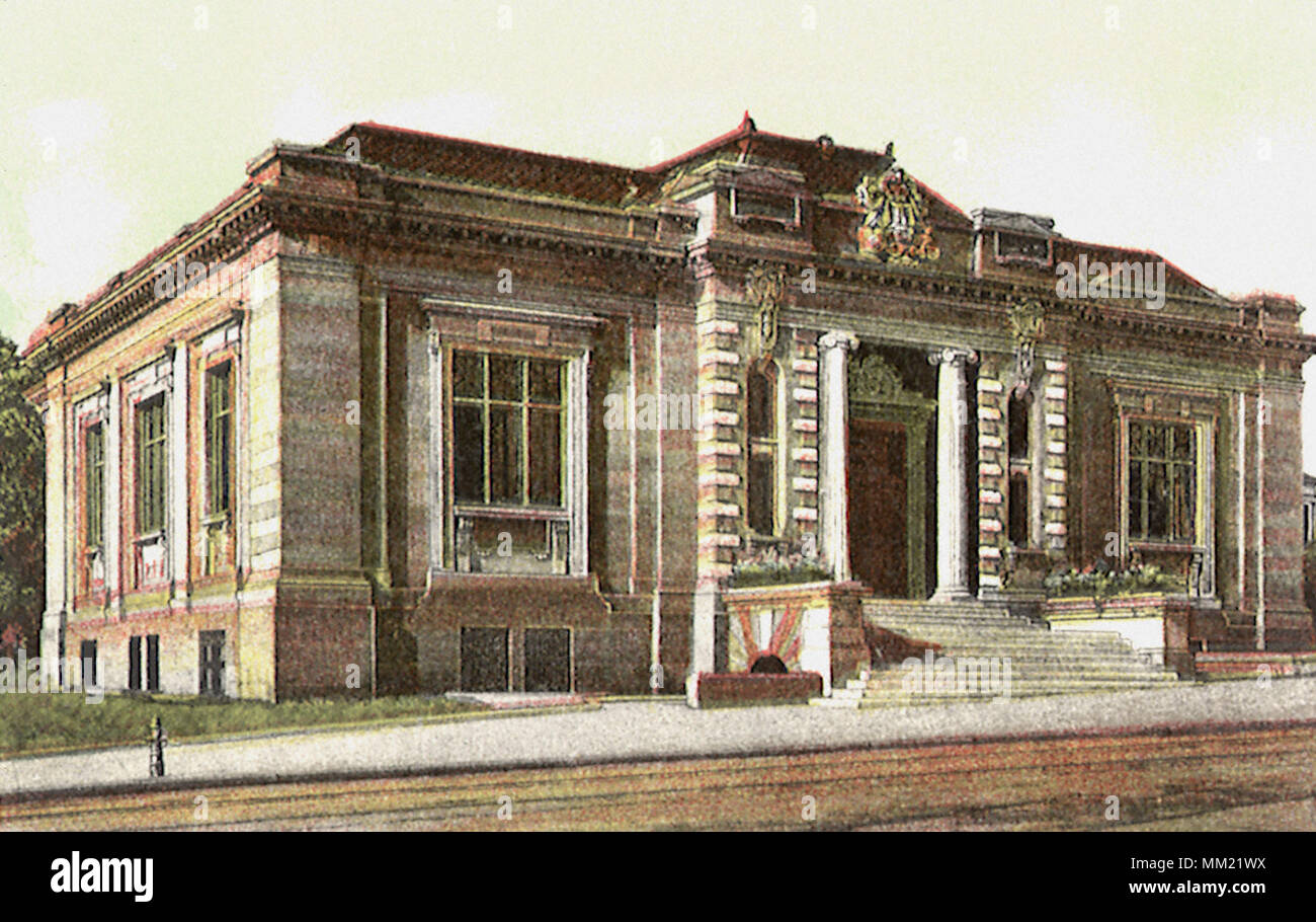 Carnegie Library. Akron. 1910 Foto Stock