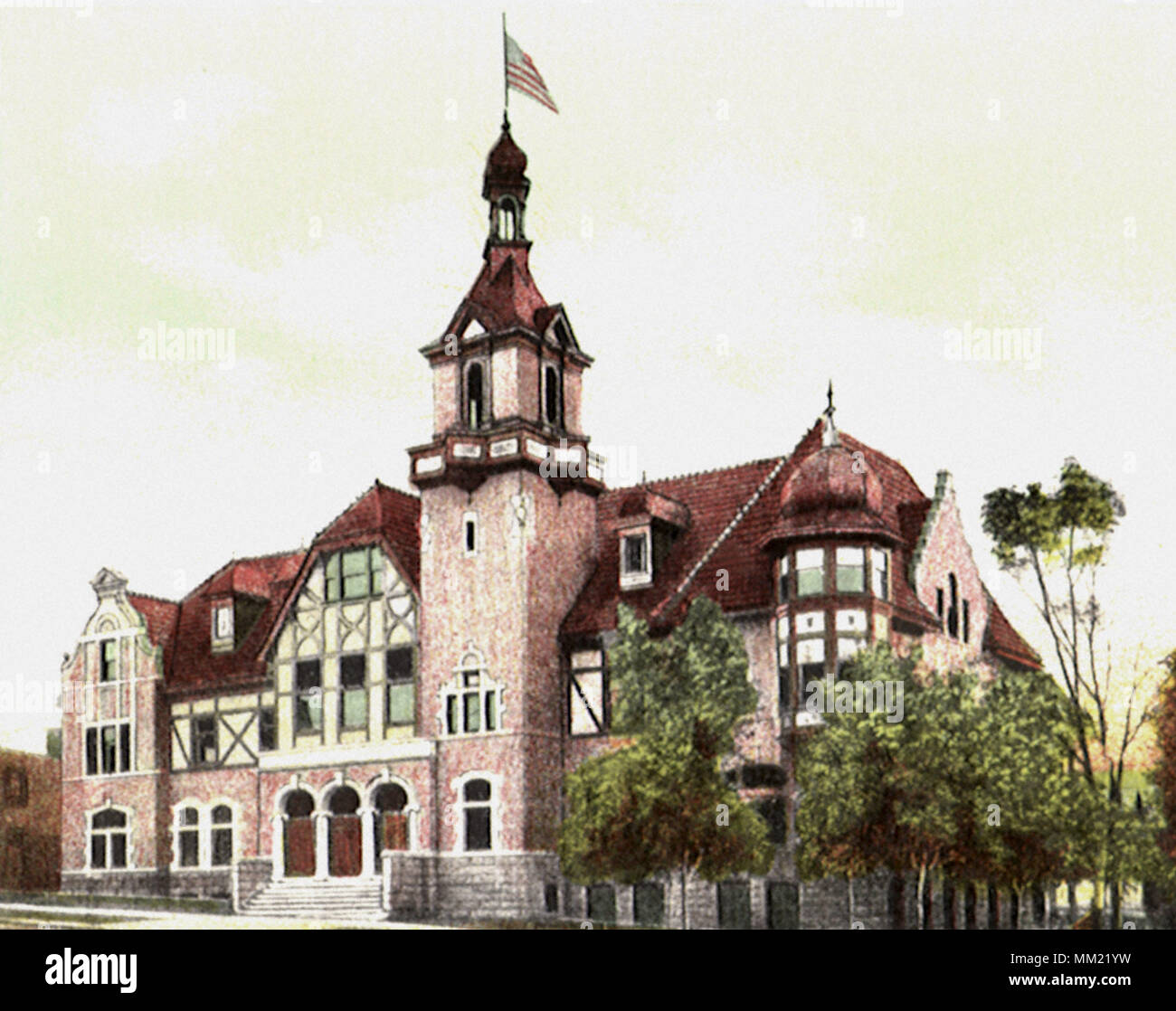 Music Hall. Akron. 1910 Foto Stock