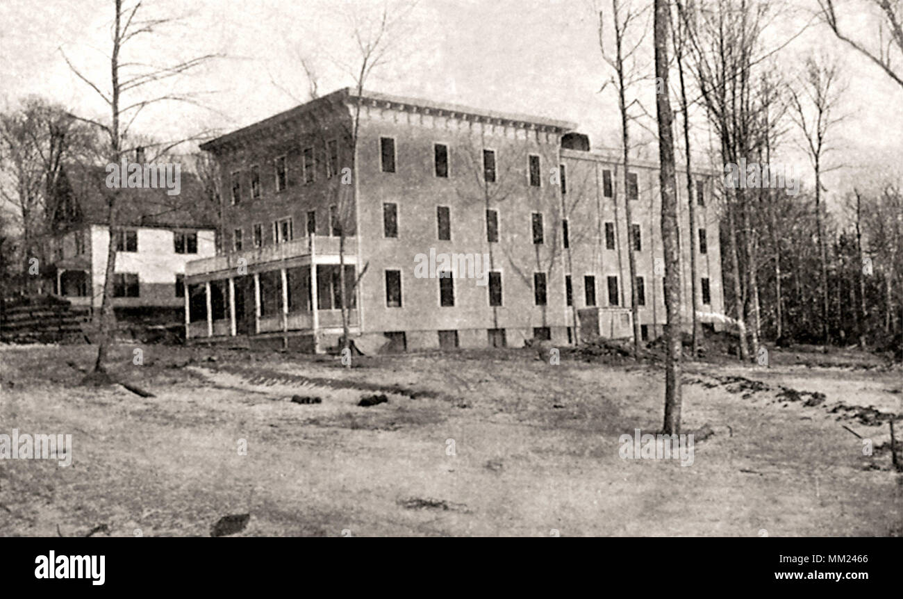 Hotel a Abete rosso & Park strade. East Millinocket. 1910 Foto Stock