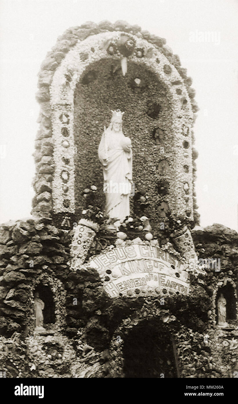 Gesù Cristo in grotta. Dickeyville. 1930 Foto Stock