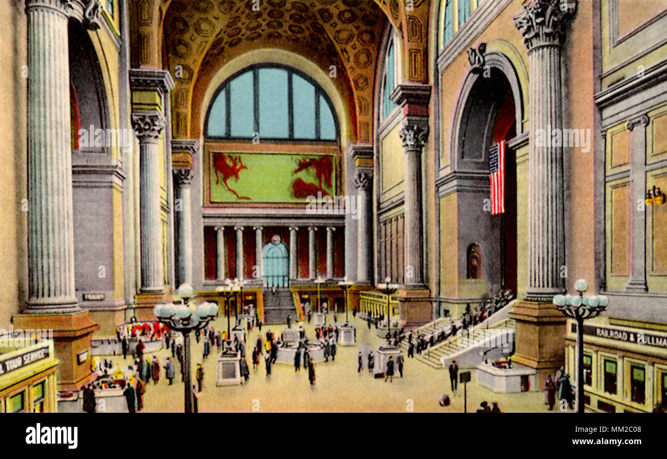 Stazione di Pennsylvania. La città di New York. 1940 Foto Stock