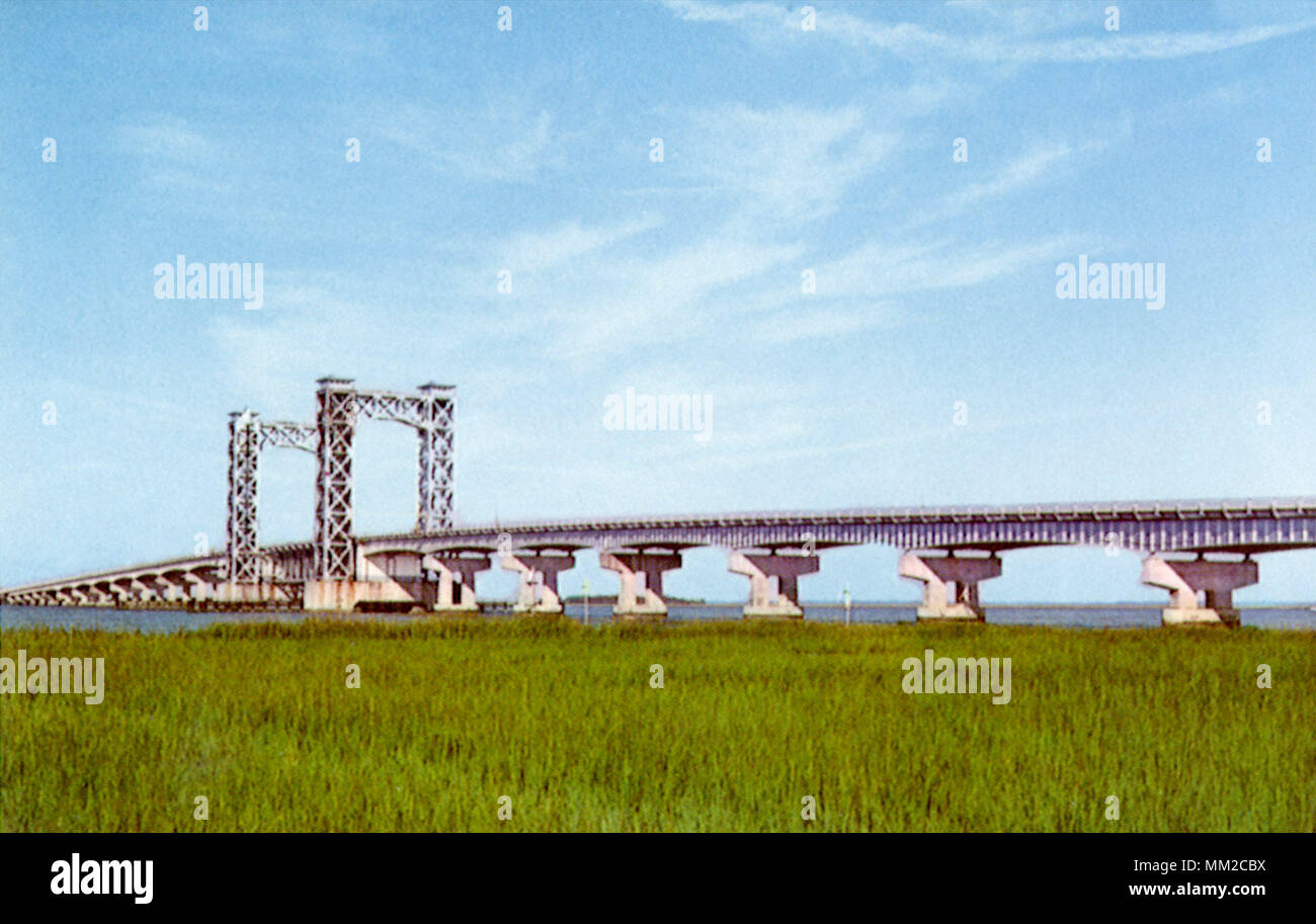 Sidney Lanier ponte sulla Highway 17. Brunswick. 1960 Foto Stock