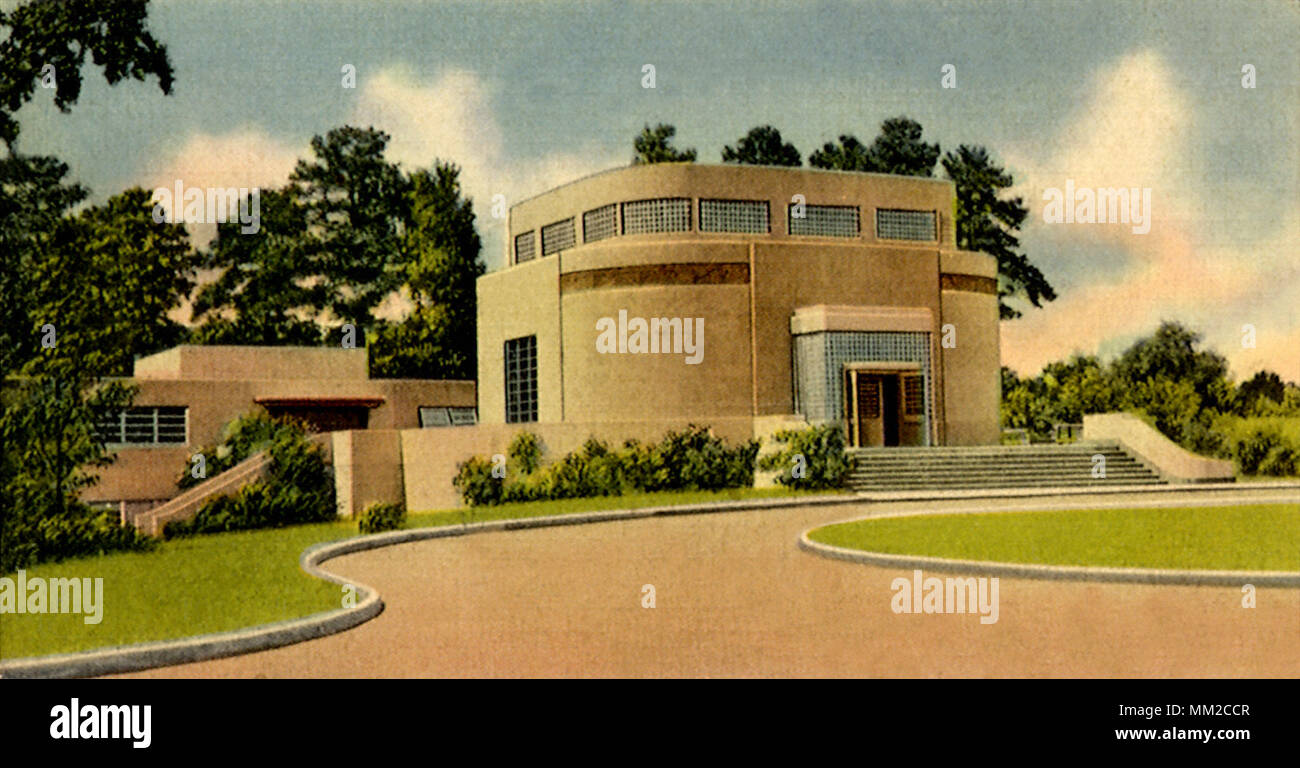 Edificio del museo a Ocmulgee monumento. Macon. 1940 Foto Stock